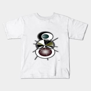 Warped Moon Cycle Kids T-Shirt